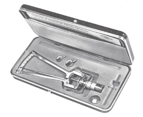 [IU-BH980] Tonómetro de Schiotz con Certificado de Calibración y Control de Medición Técnica