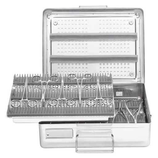 Caja para Esterilización de Acero Inoxidable con Un Filtro de Papel - Diferentes Dimensiones